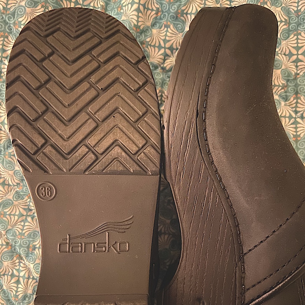 Dansko black nurse clogs size 36
